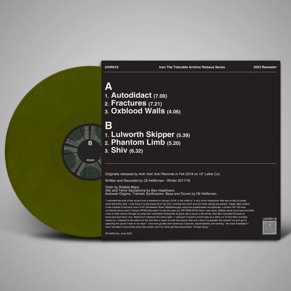 Ivan The Tolerable - Autodidact LP Vinyl
