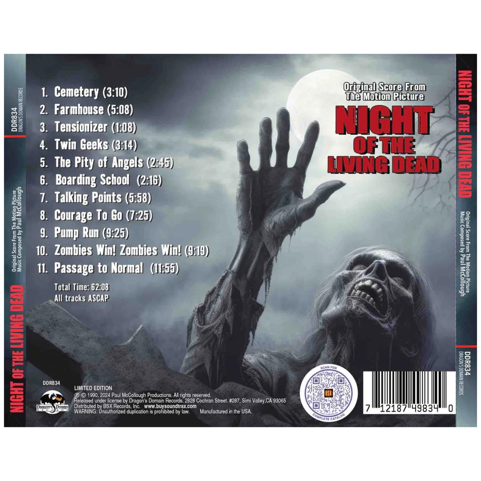 Night Of The Living Dead - Original Motion Picture Soundtrack CD